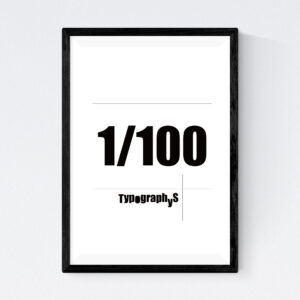 TYPOGRAPHYS POSTER T0018（A4）