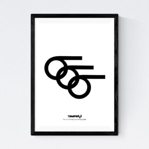 TYPOGRAPHYS POSTER T0013-BK（A4）