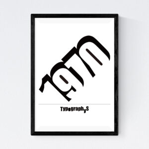 TYPOGRAPHYS POSTER T0011（A4）