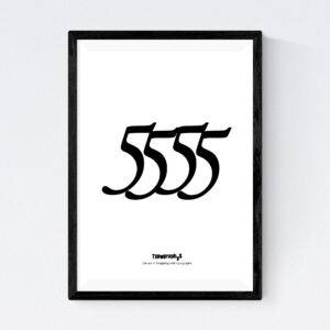 TYPOGRAPHYS POSTER T0009-5555（A4）