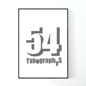 TYPOGRAPHYS POSTER T0002-GR(A0)
