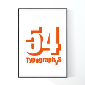 TYPOGRAPHYS POSTER T0002-OR(A0)