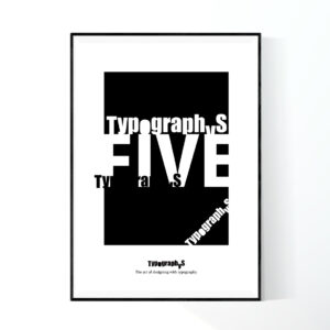 TYPOGRAPHYS POSTER T0069-WT（A1）