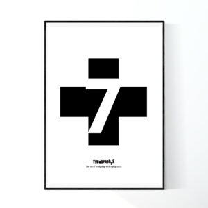 TYPOGRAPHYS POSTER T0086-07BK（A1）