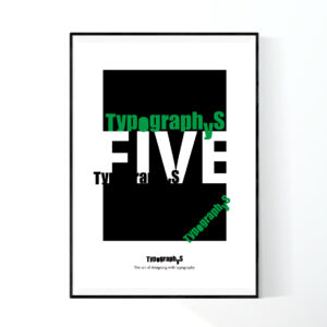 TYPOGRAPHYS POSTER T0069-G（A1）