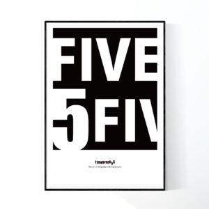 TYPOGRAPHYS POSTER T0075-BK（A1）