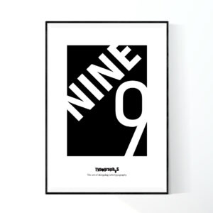 TYPOGRAPHYS POSTER T0074-BK（A1）