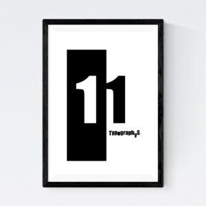 TYPOGRAPHYS POSTER T0016-11（A3）