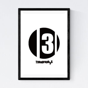 TYPOGRAPHYS POSTER T0017-03（A3）