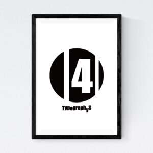 TYPOGRAPHYS POSTER T0017-04（A3）
