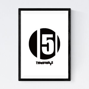 TYPOGRAPHYS POSTER T0017-05（A3）
