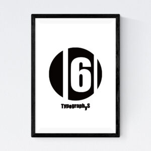 TYPOGRAPHYS POSTER T0017-06（A3）