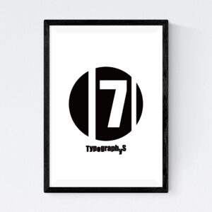 TYPOGRAPHYS POSTER T0017-07（A3）
