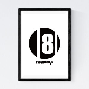 TYPOGRAPHYS POSTER T0017-08（A3）
