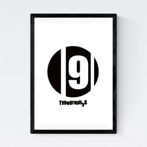TYPOGRAPHYS POSTER T0017-09（A3）