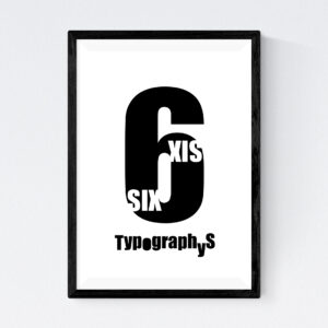 TYPOGRAPHYS POSTER T0020-06BK（A3）