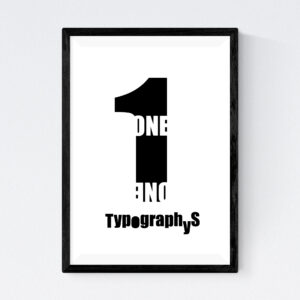 TYPOGRAPHYS POSTER T0020-01BK（A3）