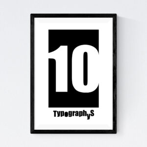 TYPOGRAPHYS POSTER T0026-10BK（A3）