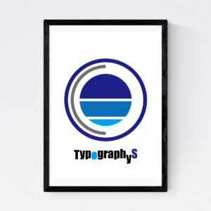 TYPOGRAPHYS POSTER T0027-BL（A3）
