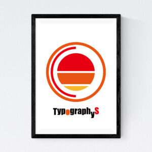 TYPOGRAPHYS POSTER T0027-R（A3）