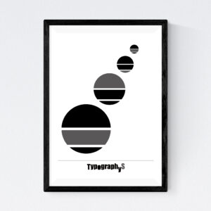 TYPOGRAPHYS POSTER T0029-GR（A3）
