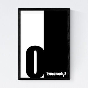 TYPOGRAPHYS POSTER T0030-00BK（A3）