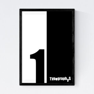 TYPOGRAPHYS POSTER T0030-01BK（A3）