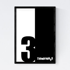 TYPOGRAPHYS POSTER T0030-03BK（A3）