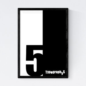 TYPOGRAPHYS POSTER T0030-05BK（A3）