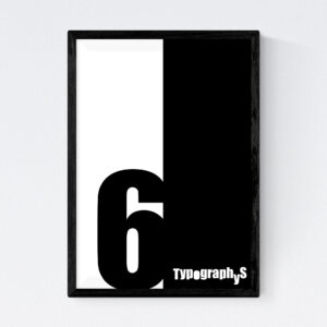 TYPOGRAPHYS POSTER T0030-06BK（A3）