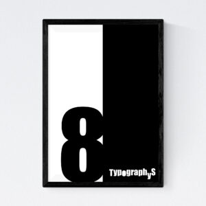 TYPOGRAPHYS POSTER T0030-08BK（A3）