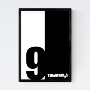 TYPOGRAPHYS POSTER T0030-09BK（A3）
