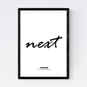 TYPOGRAPHYS POSTER T0041BK（A3）