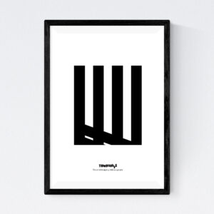 TYPOGRAPHYS POSTER T0042BK（A3）