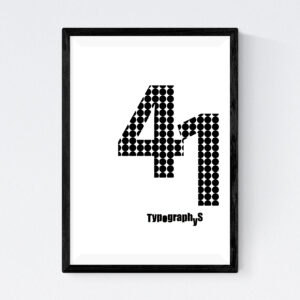 TYPOGRAPHYS POSTER T0043-41BK（A3）