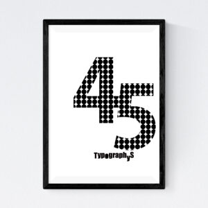 TYPOGRAPHYS POSTER T0043-45BK（A3）