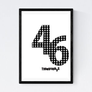 TYPOGRAPHYS POSTER T0043-46BK（A3）