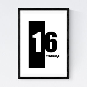 TYPOGRAPHYS POSTER T0016-16（A3）