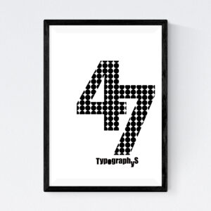 TYPOGRAPHYS POSTER T0043-47BK（A3）