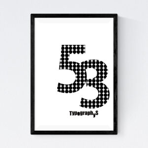 TYPOGRAPHYS POSTER T0043-53BK（A3）