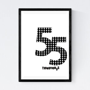 TYPOGRAPHYS POSTER T0043-55BK（A3）