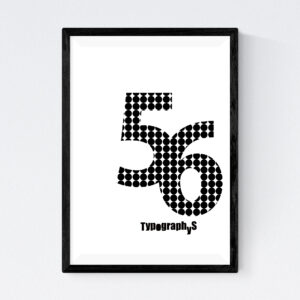 TYPOGRAPHYS POSTER T0043-56BK（A3）