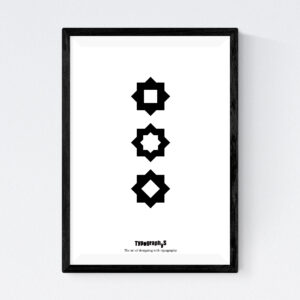 TYPOGRAPHYS POSTER T0044BK（A3）