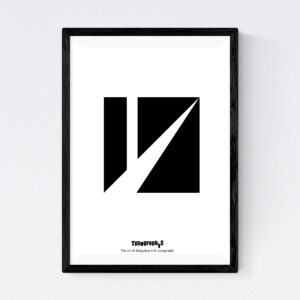 TYPOGRAPHYS POSTER T0045BK（A3）