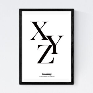 TYPOGRAPHYS POSTER T0046BK（A3）