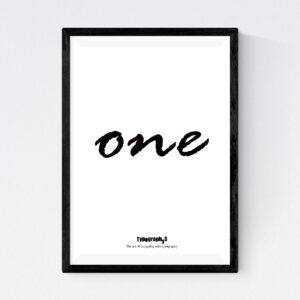 TYPOGRAPHYS POSTER T0047BK（A3）
