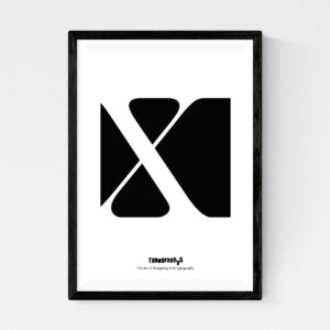 TYPOGRAPHYS POSTER T0049BK（A3）