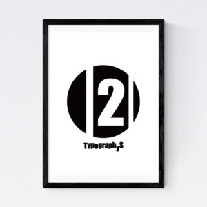 TYPOGRAPHYS POSTER T0017-02（A3）
