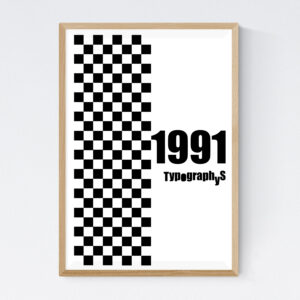 TYPOGRAPHYS POSTER T0001-1991（A2）