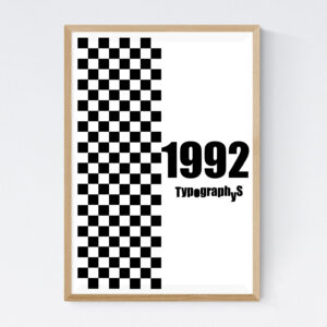 TYPOGRAPHYS POSTER T0001-1992（A2）
